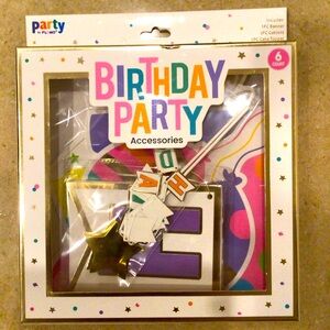 Flomo Birthday Party Accessories; 6 Piece